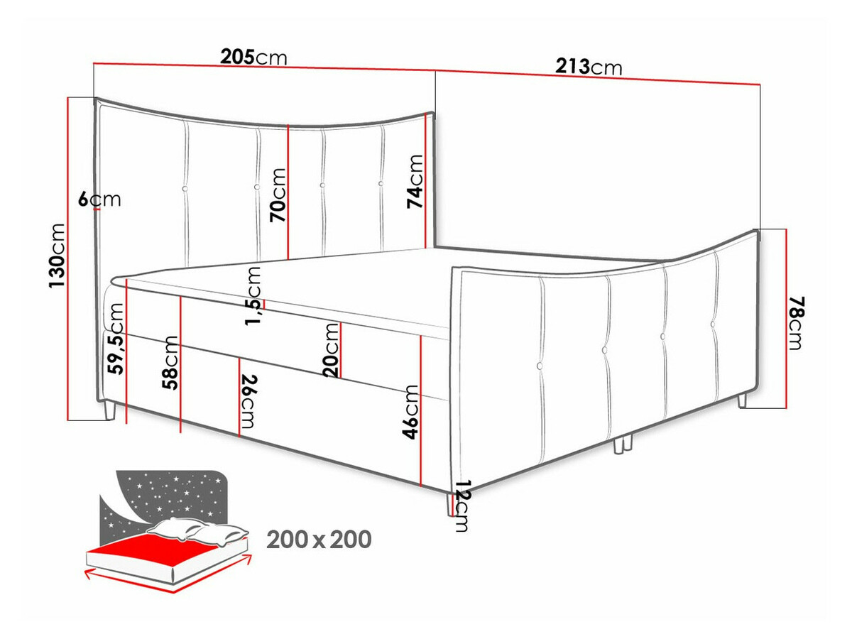 Lit boxspring Fons (Fresh 14)