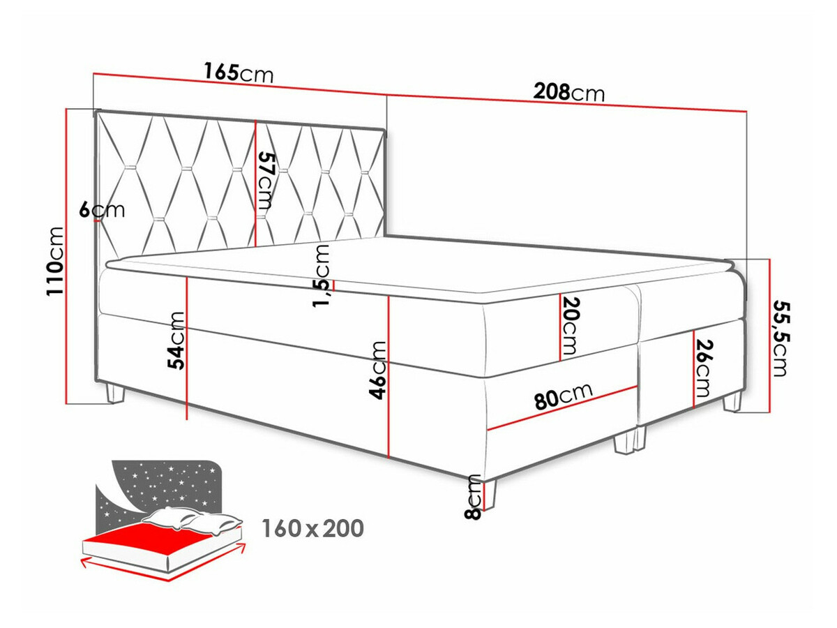 Lit boxspring Nemus (Fresh 13)