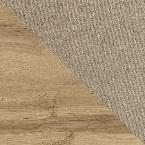 Lit continental Baltimore 182 (Chêne wotan + Faro 20)