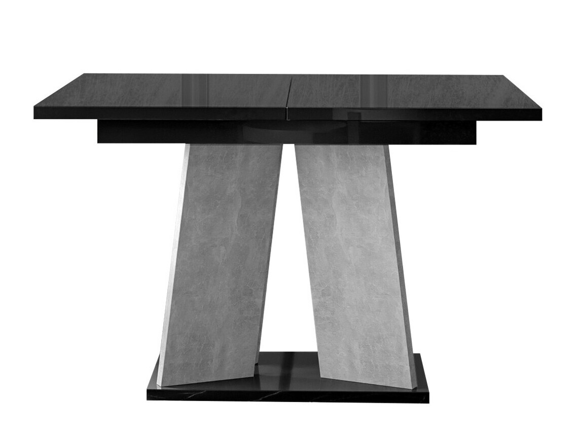 Table Goodyear 107 (Noir brillant + Béton)