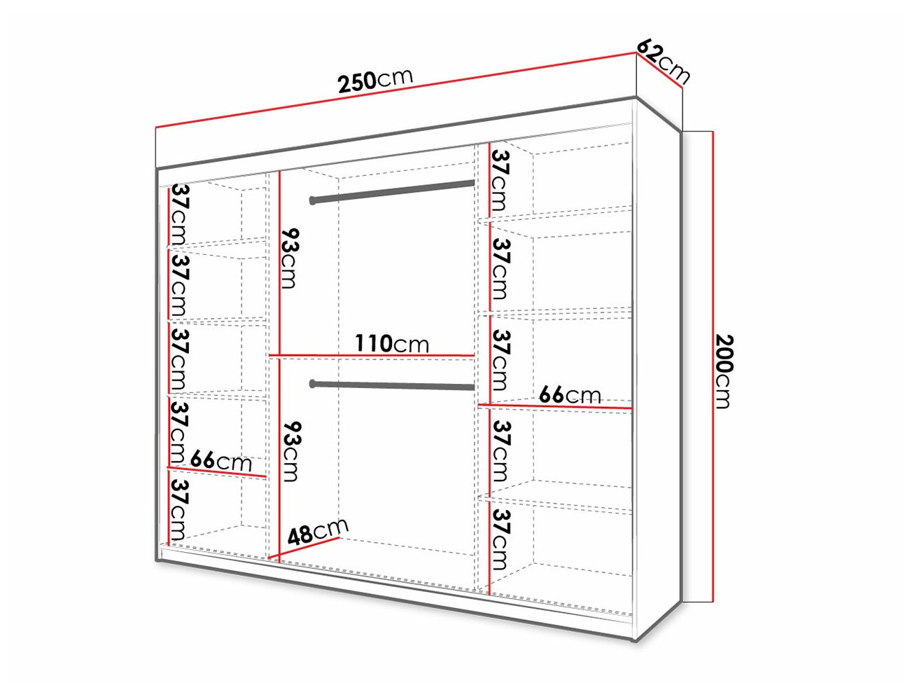 Armoire Anulio III (Blanc)