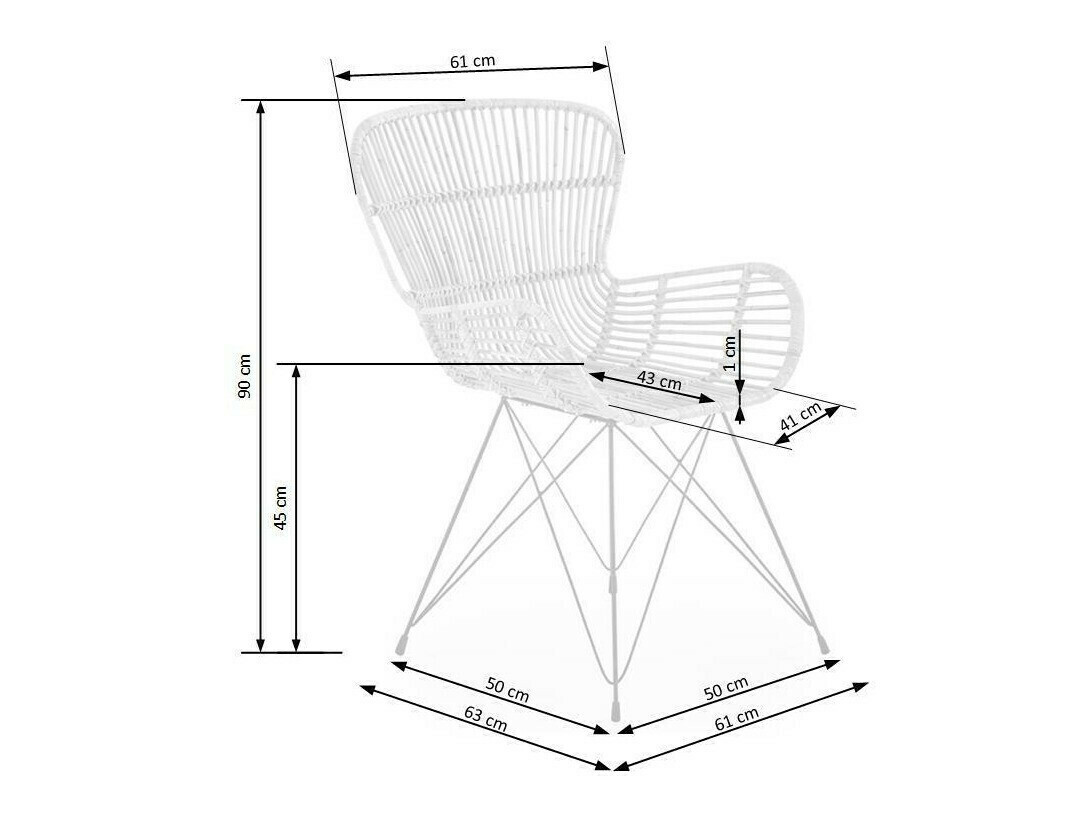 Chaise Houston 487 (Brun clair)