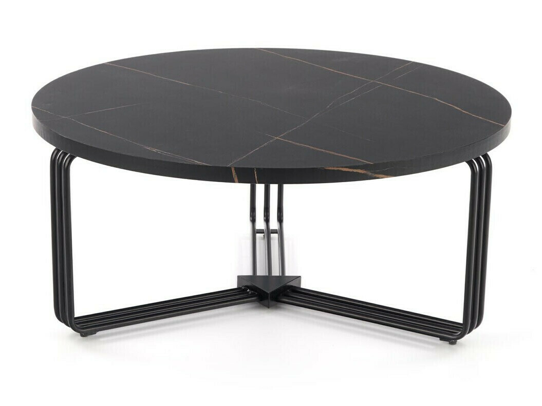Table basse Houston 1275 (Marbre noir + Noir)