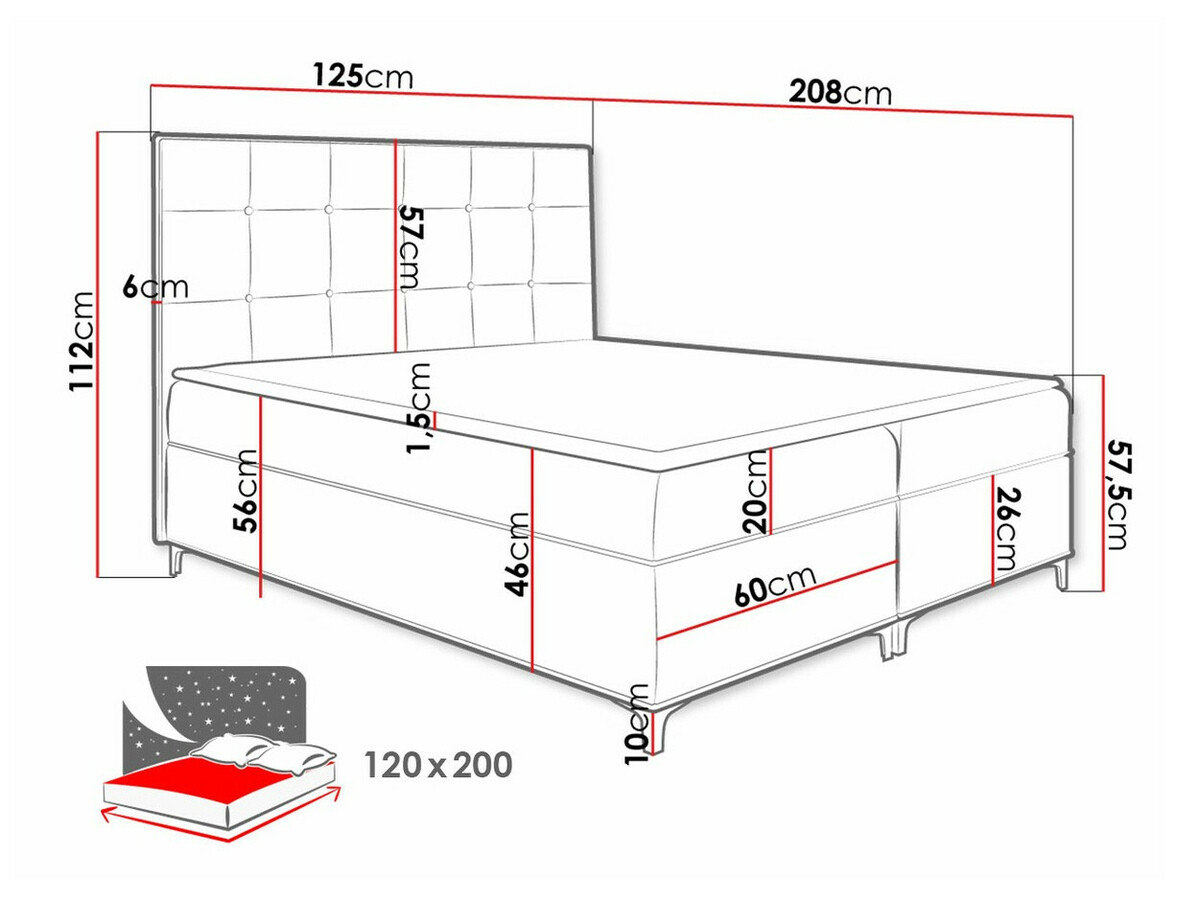 Lit boxspring Porta (Fresh 11)