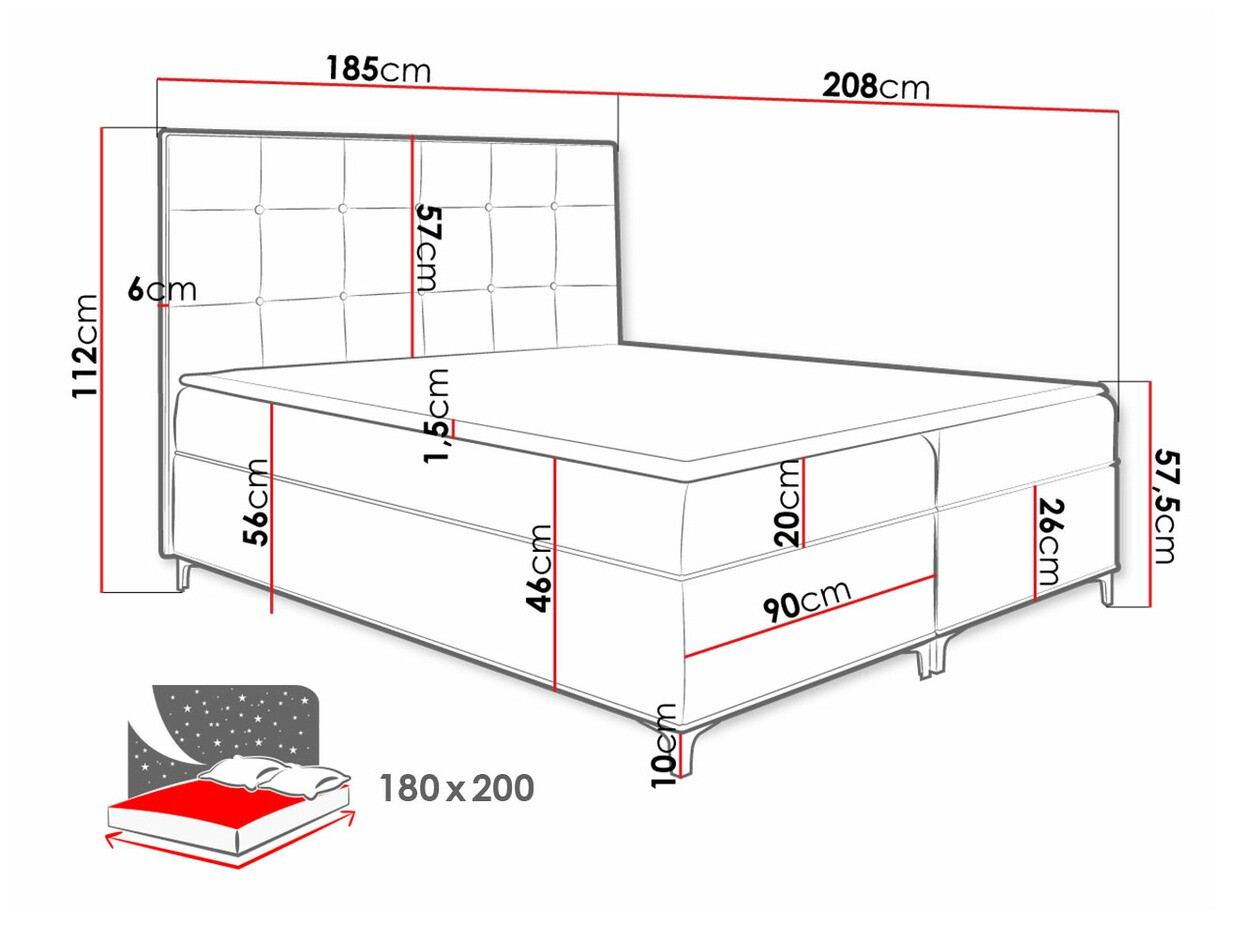 Lit boxspring Porta (Fresh 1)
