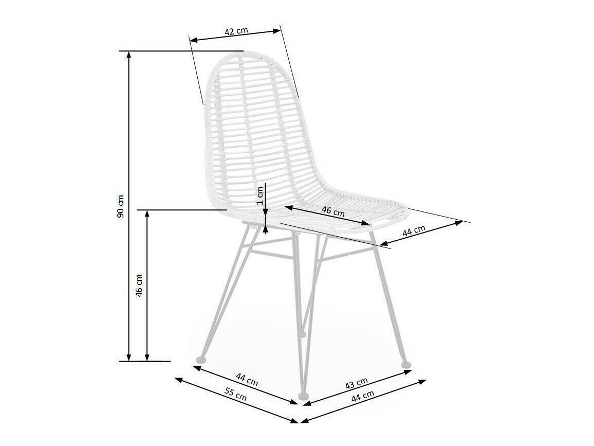 Chaise Houston 489 (Brun clair)