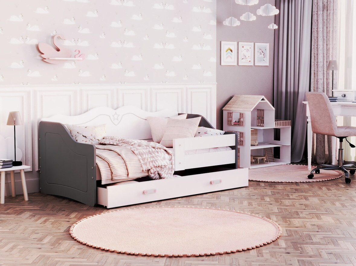 Lit Aurora 148 (Blanc + Gris)
