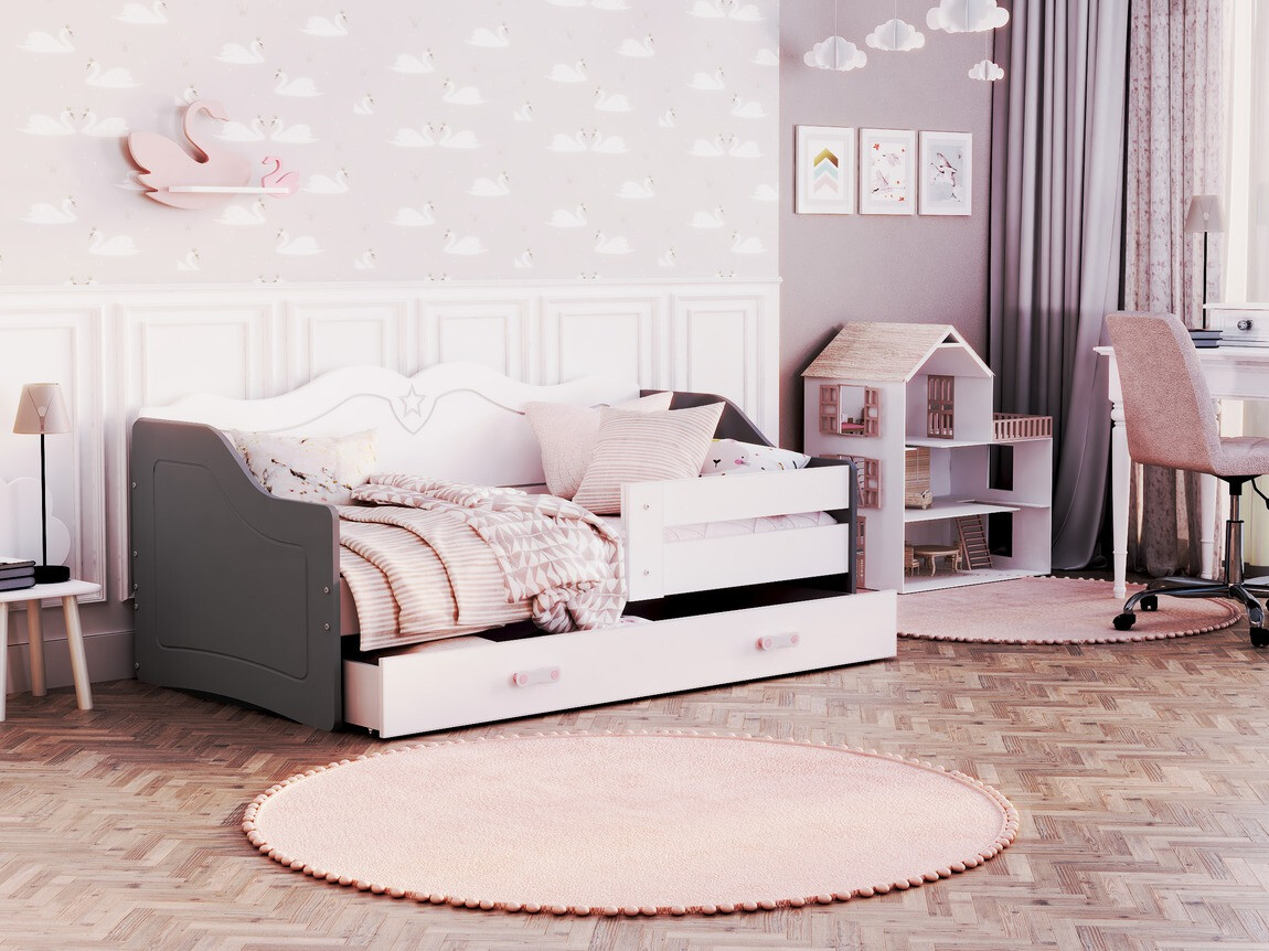 Lit Aurora 148 (Blanc + Gris)