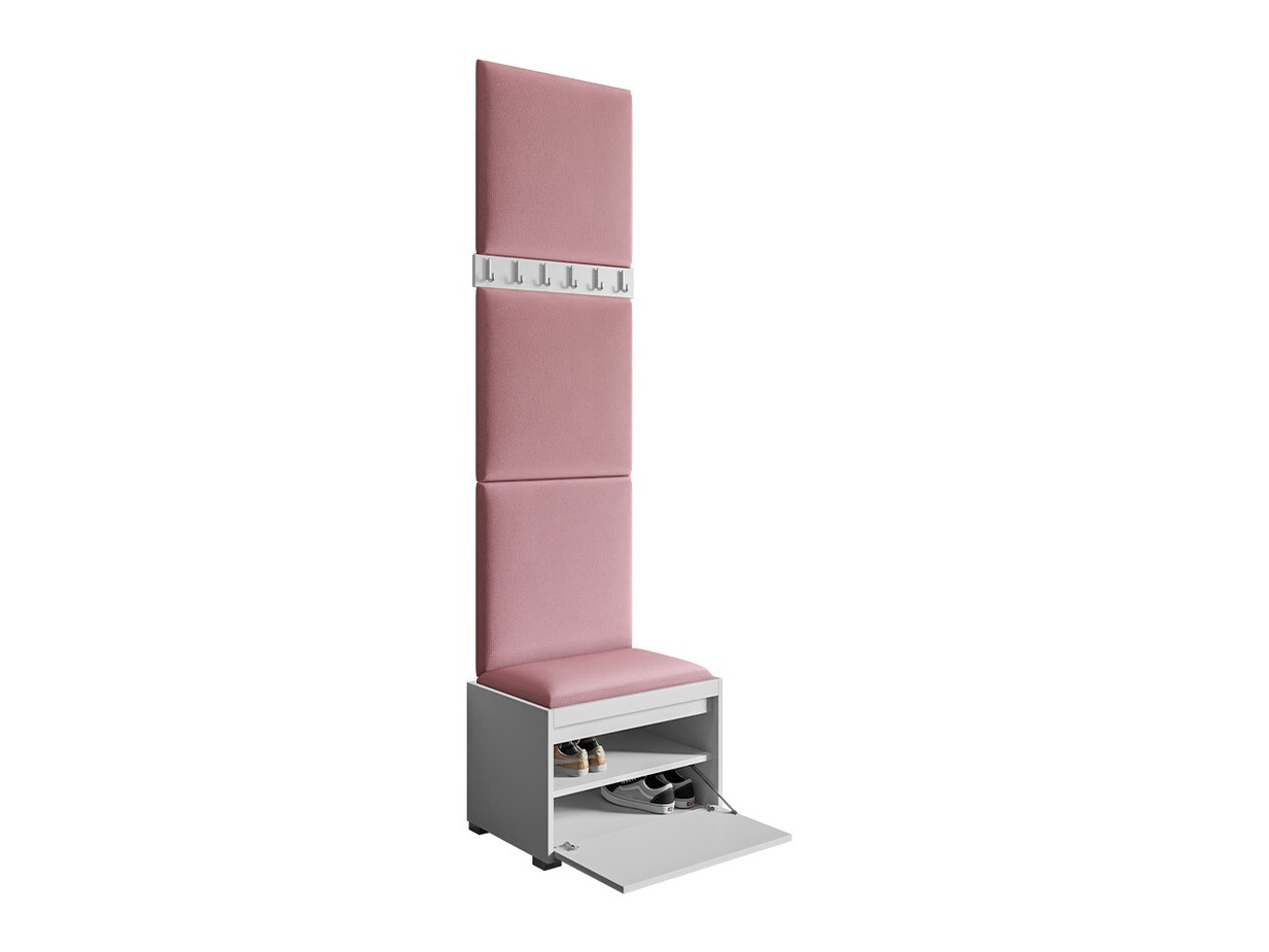Meuble d'entrée Comfivo Pinus IX (Blanc + Manila 32)