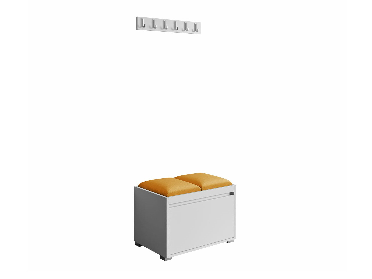 Meuble d'entrée Comfivo Pinus VI (Blanc + Manila 32)