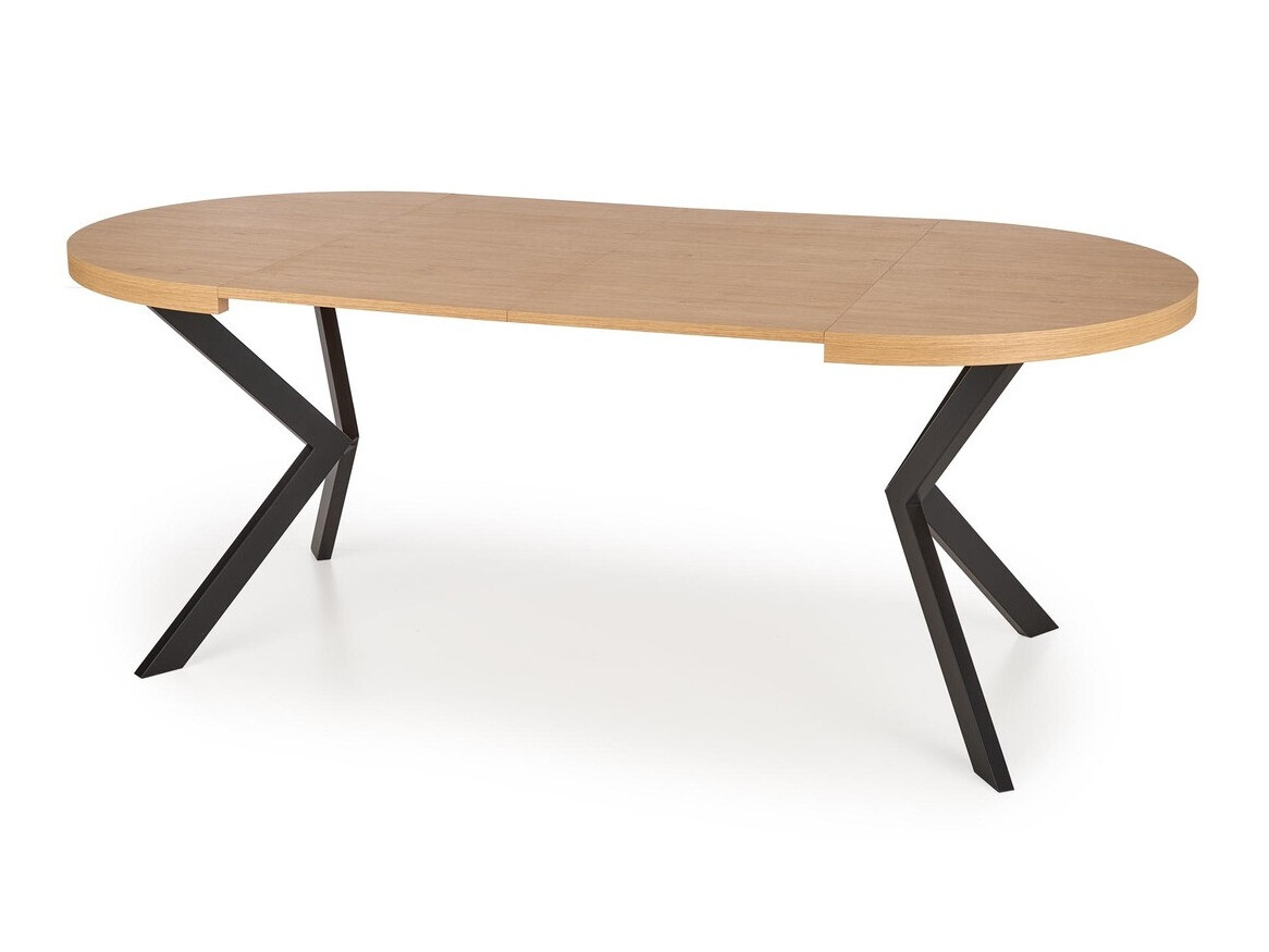 Table Houston 1495 (Chêne doré + Noir)
