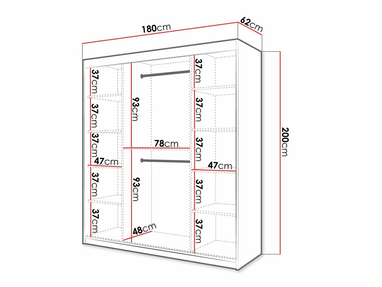 Armoire Anulio V (Blanc)