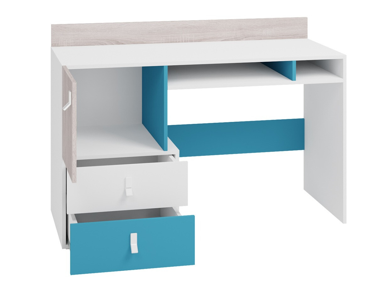 Chambre enfant complète Camteso 114 (Noir + Chêne + Beige)