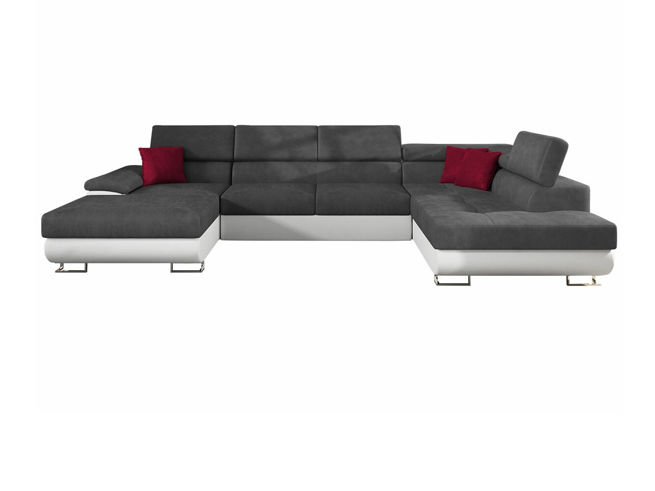 Canapé d'angle Comfivo Ruta IV (Soft 017 + Uttario Velvet 2971 + Kronos 02)