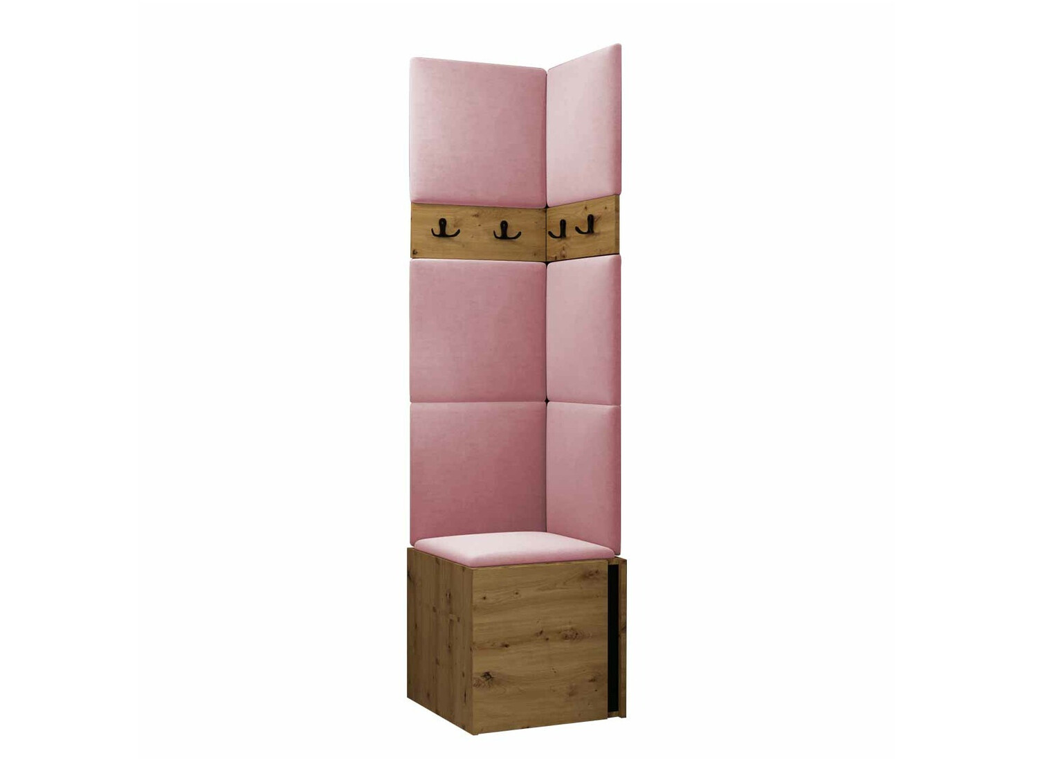 Meuble d'entrée Pinis XXI (Chêne Artisan + Noir)