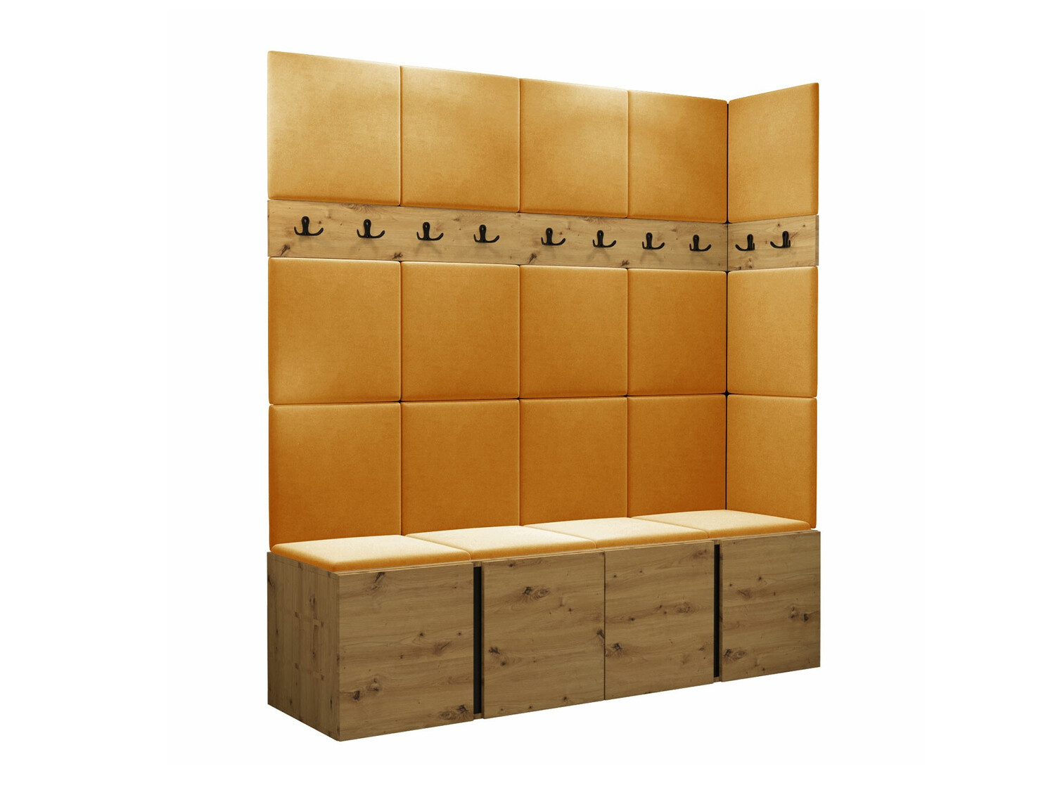 Meuble d'entrée Pinis II (Chêne Artisan)