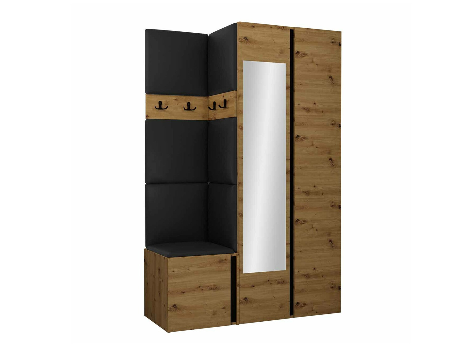 Meuble d'entrée Pinis XXVI (Faux cuir Soft 011)