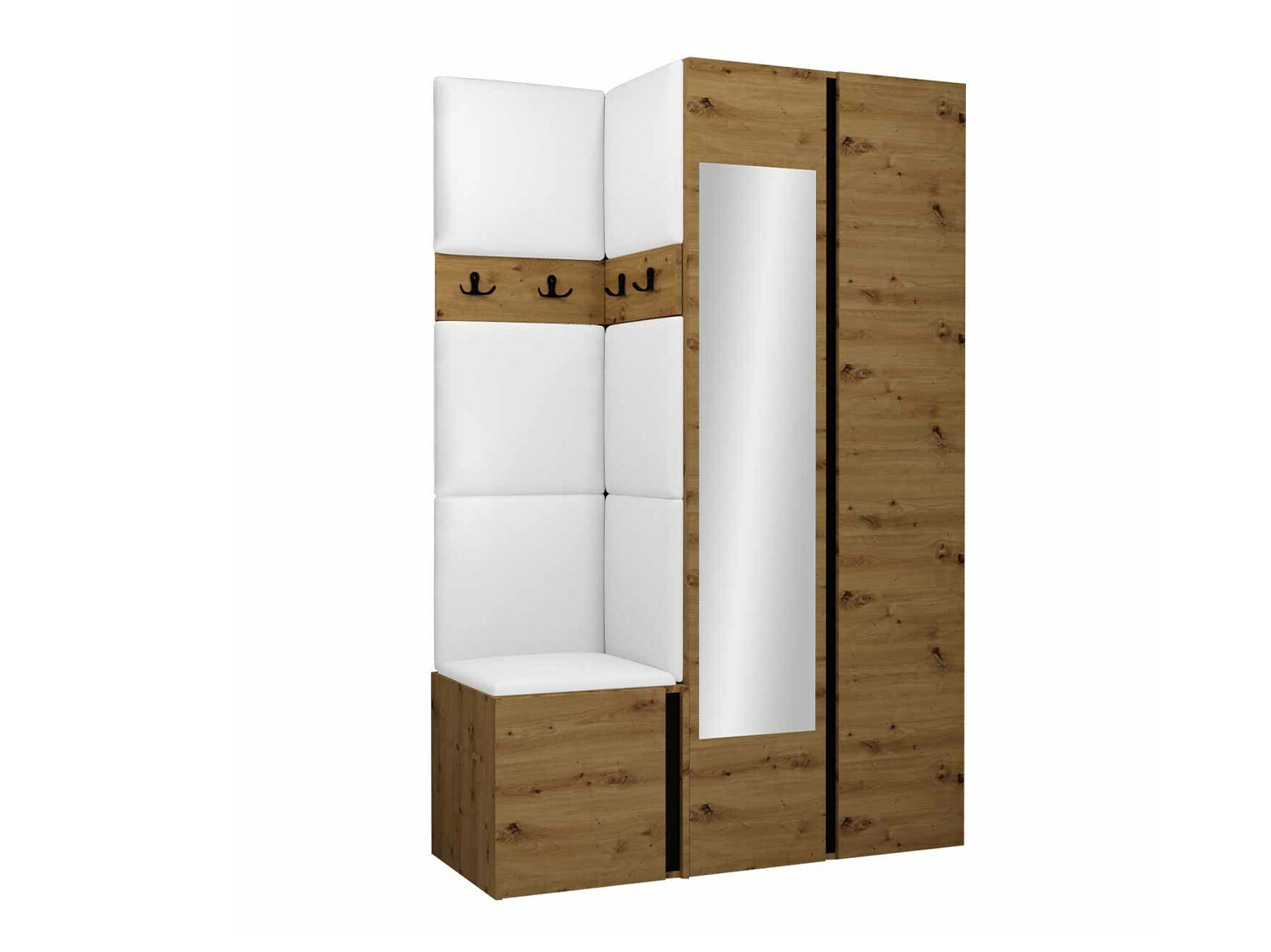 Meuble d'entrée Pinis XXVI (Faux cuir Soft 017)