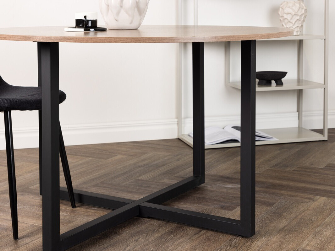 Table Dallas 4897 (Noir + Noix)