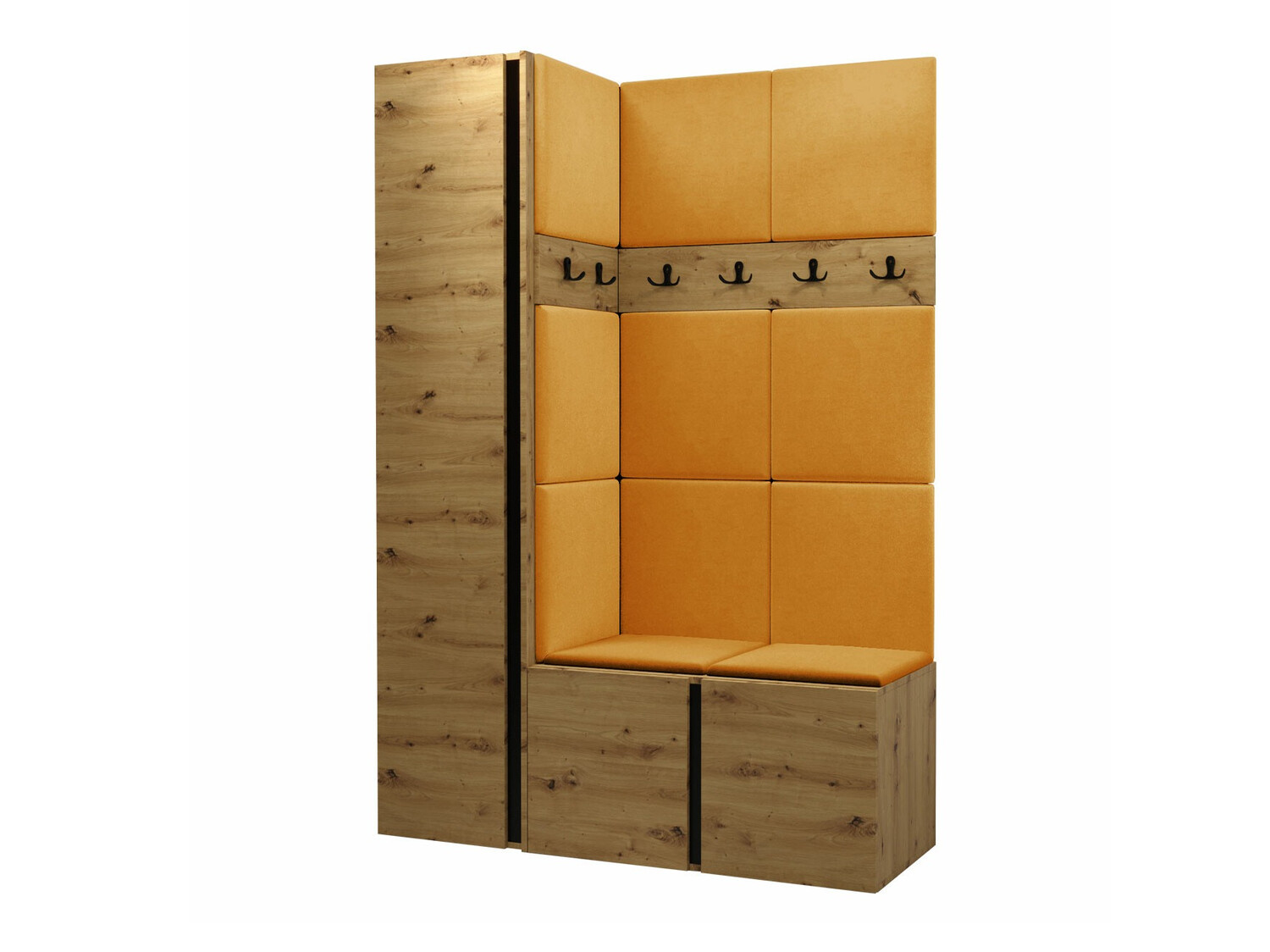 Meuble d'entrée Pinis IX (Chêne Artisan)