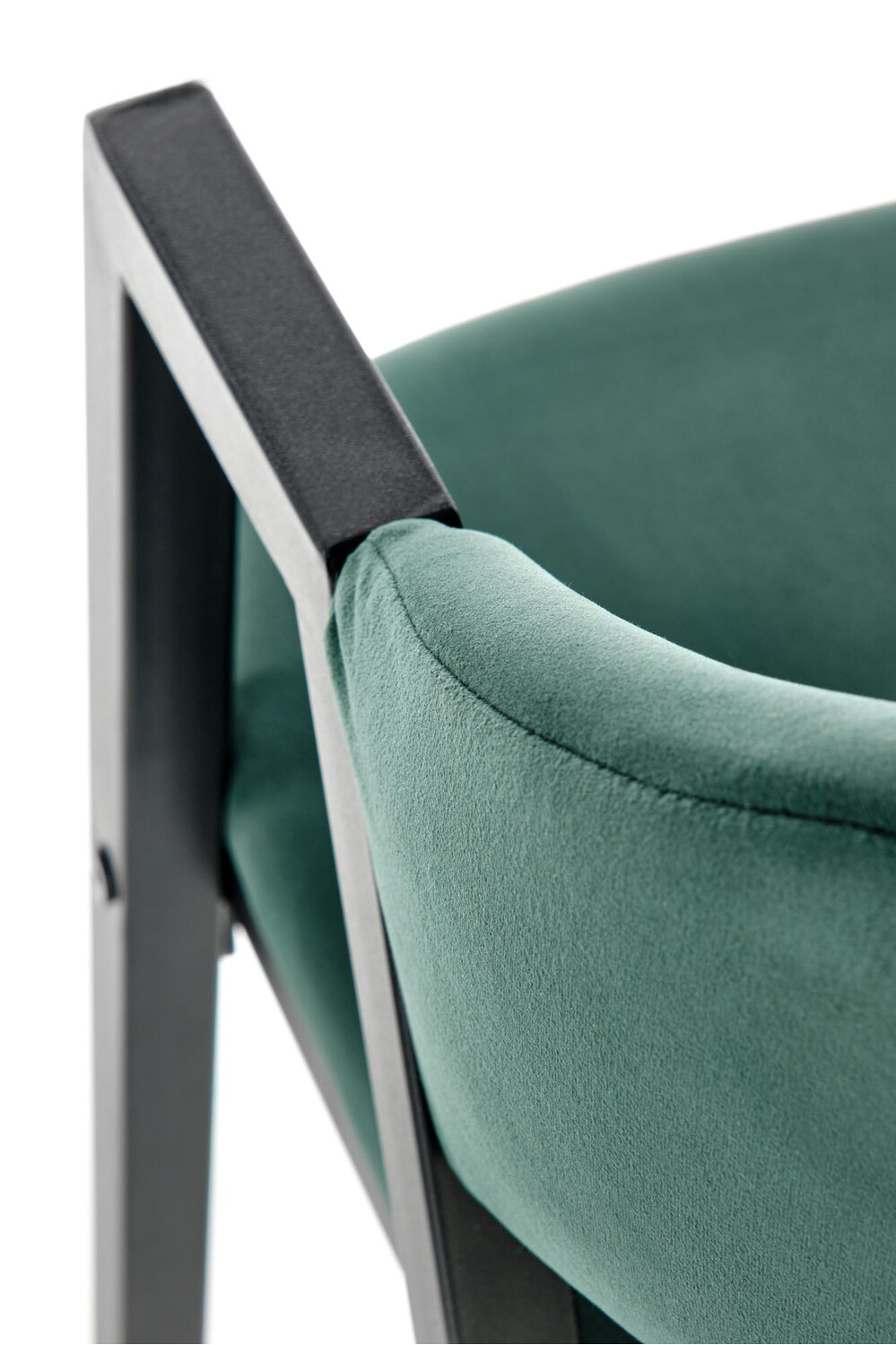 Chaise Houston 1348 (Vert foncé + Noir)