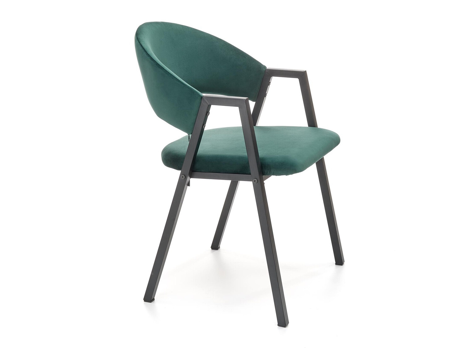 Chaise Houston 1348 (Vert foncé + Noir)