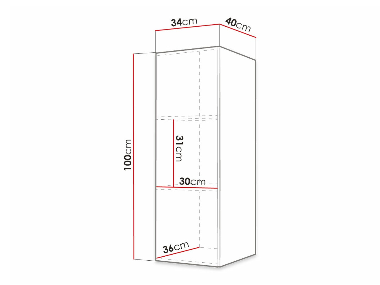 Armoire murale Artifar (Noir)