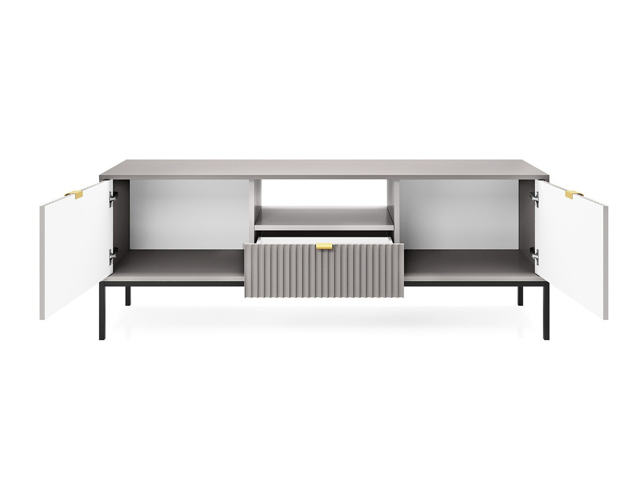 Ensemble de salon Lima L107 (Gris + Noir)