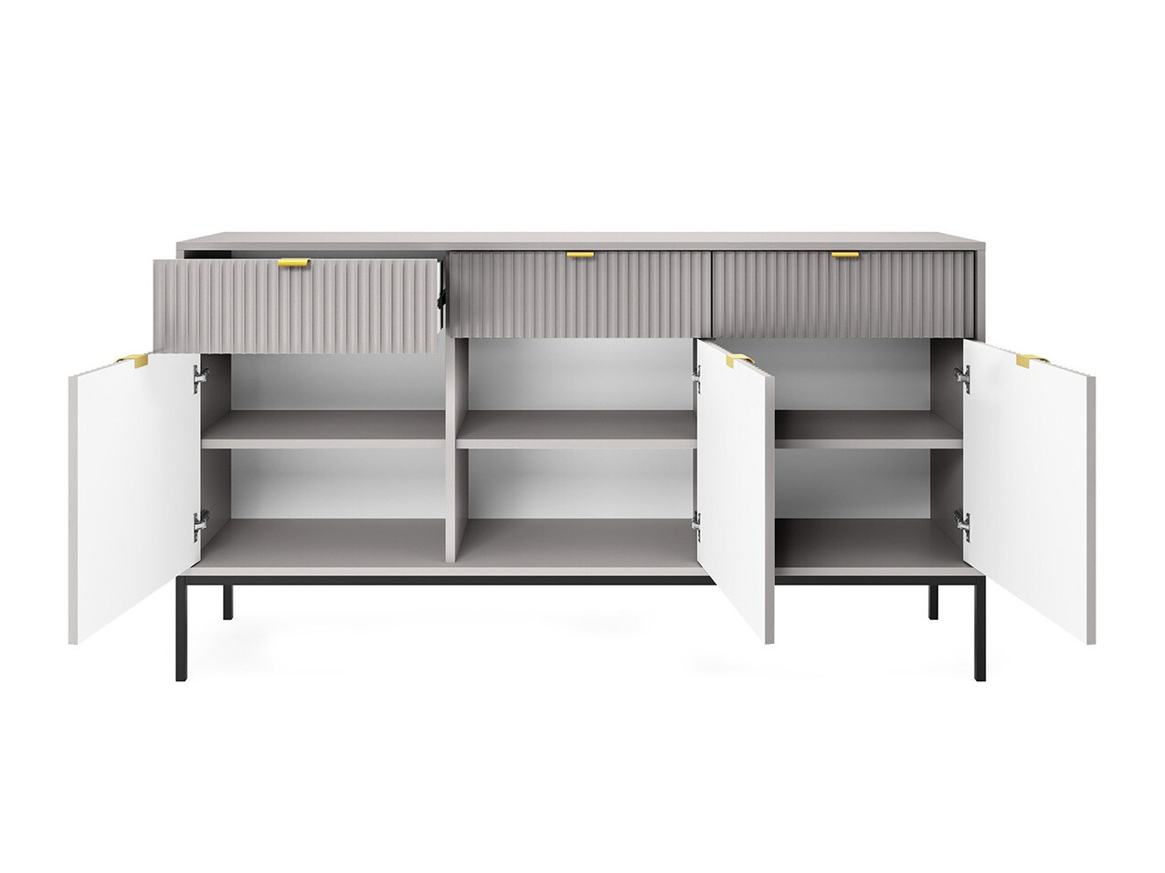 Ensemble de salon Lima L107 (Gris + Noir)