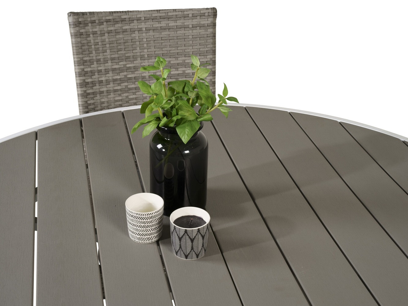 Ensemble table et chaises Dallas 2353 (Gris + Gris foncé)