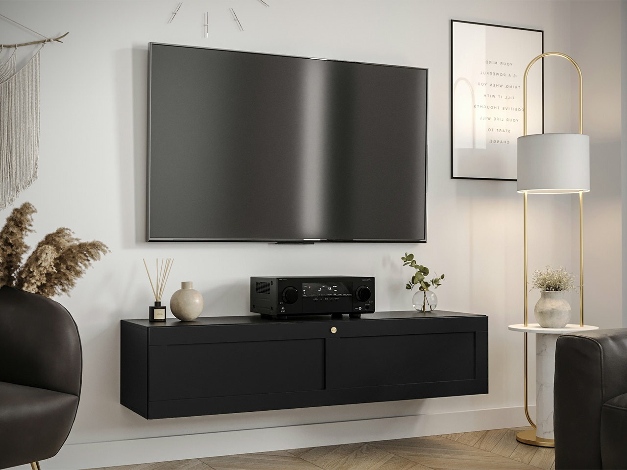 Meuble TV Ferfere 109 (Noir)