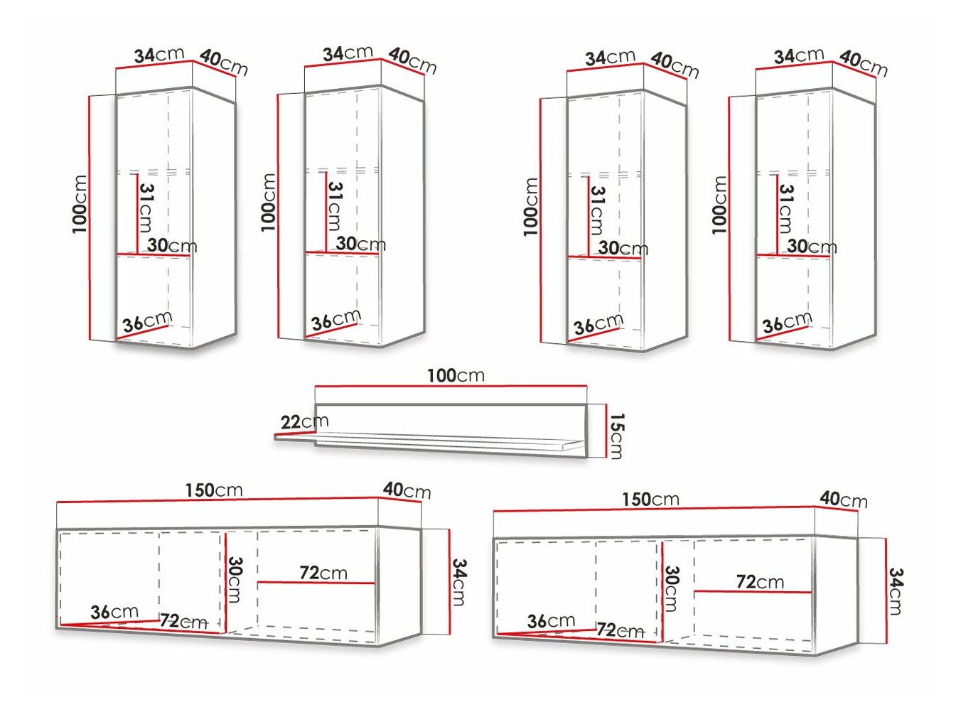 Ensemble de salon Anulio IV (Noir)