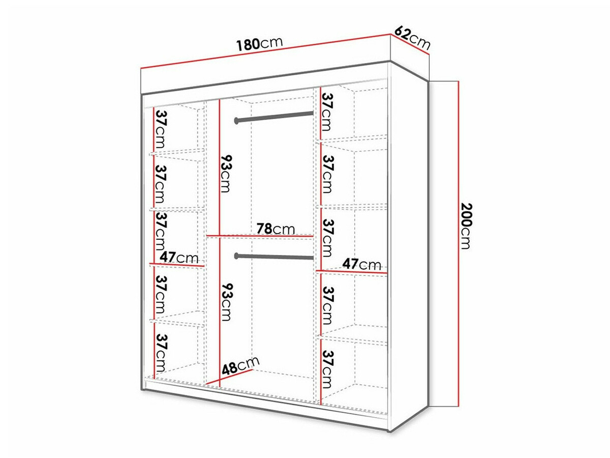 Armoire Anulio IV (Noir)