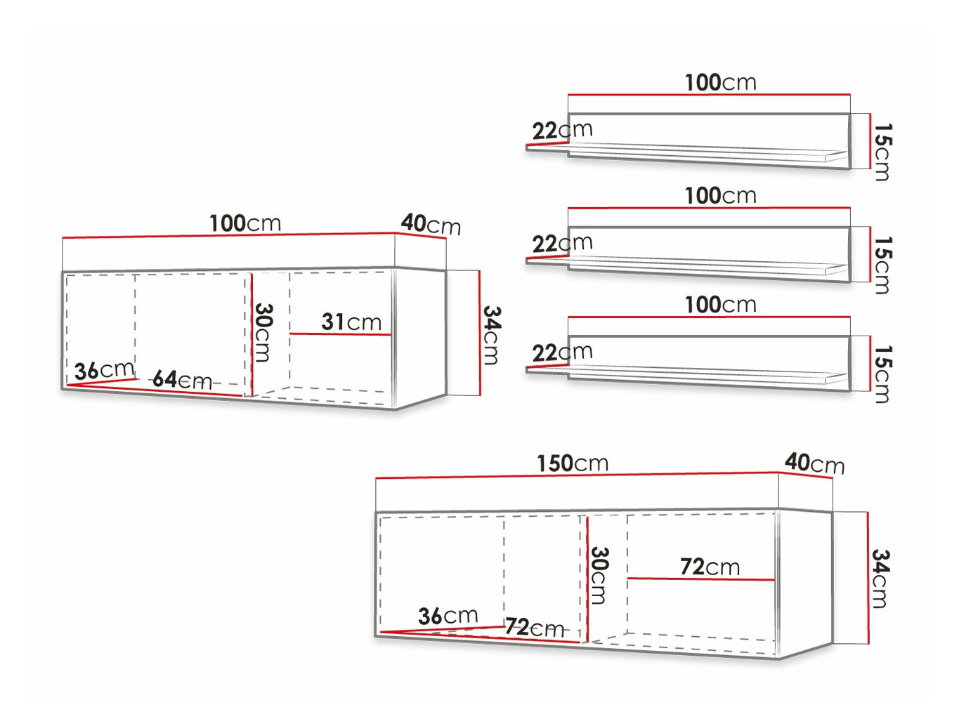 Ensemble de salon Anulio X (Noir)