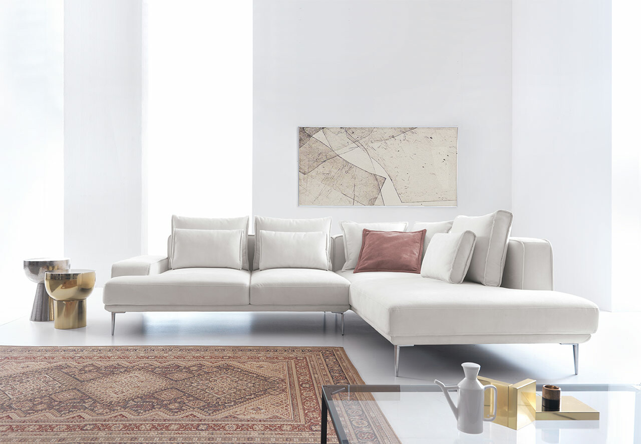 Canapé d'angle Lincoln 119 (Gusto 01 + Gusto 16)