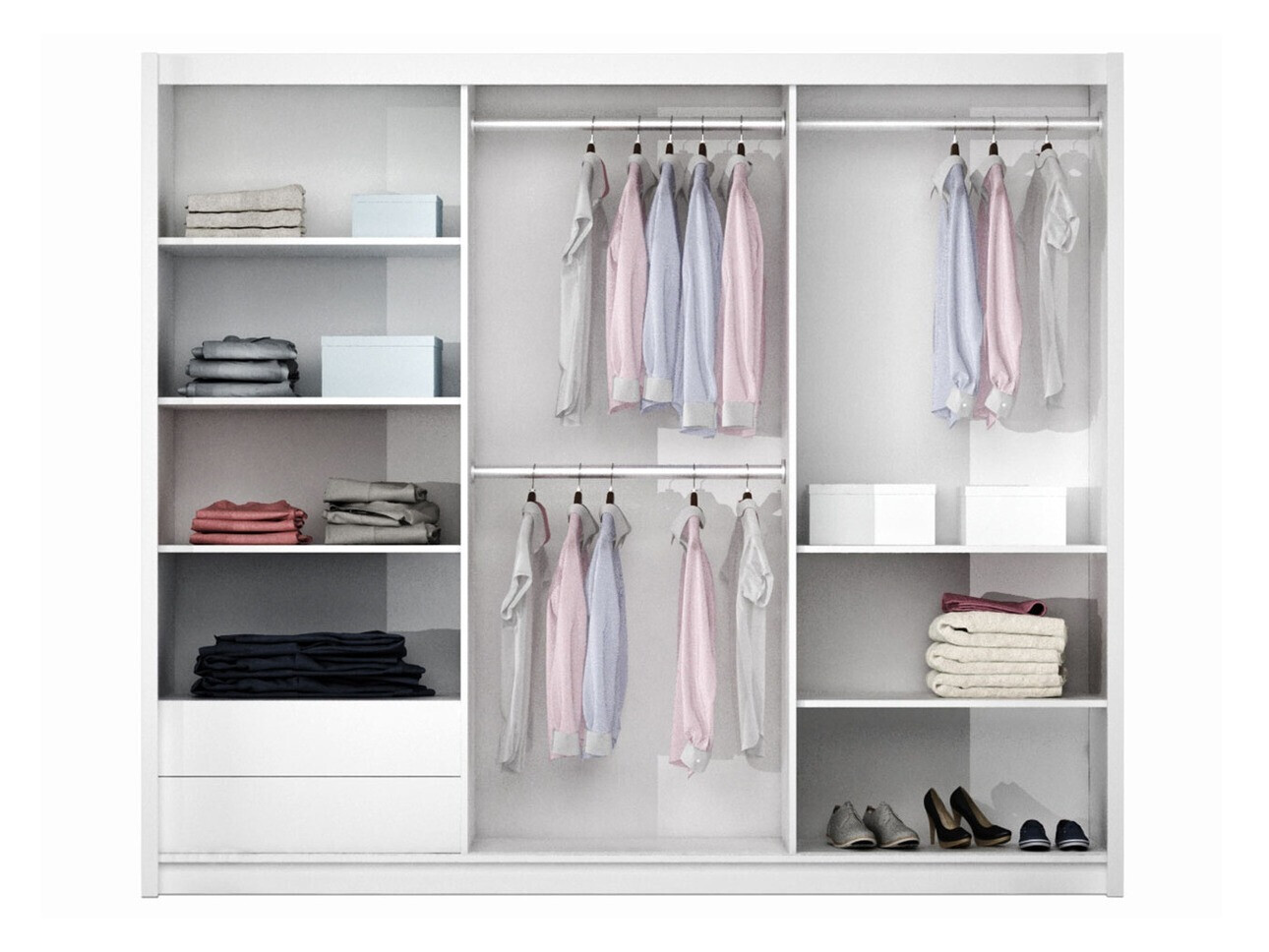 Armoire Honolulu 126 (Blanc)