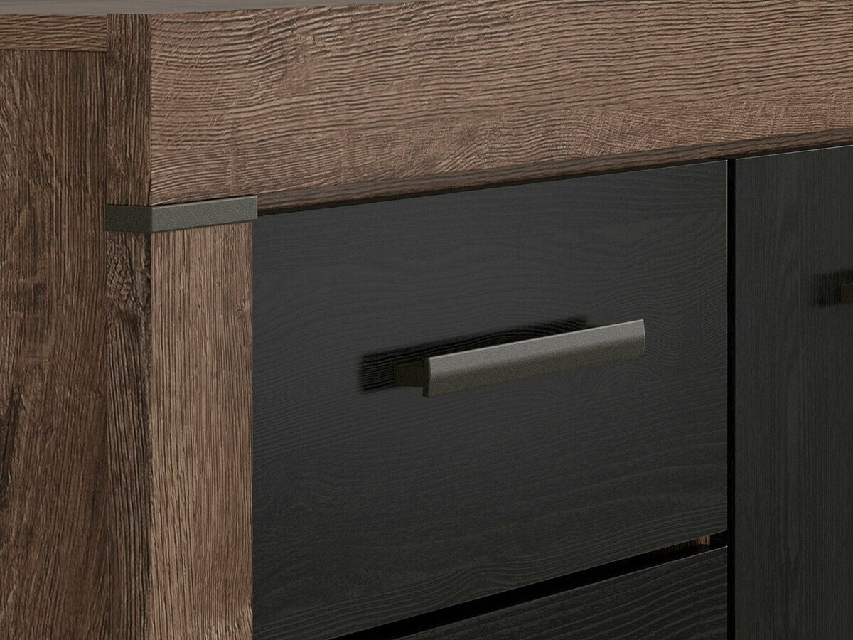 Commode Dunfelu 106 (Chêne du Monastery + chêne noir)