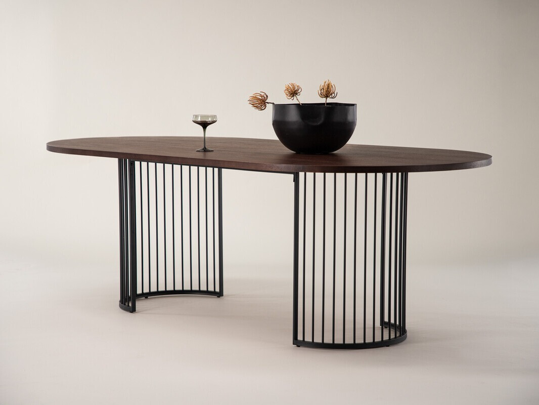 Table Dallas 3276 (Noix + Noir)