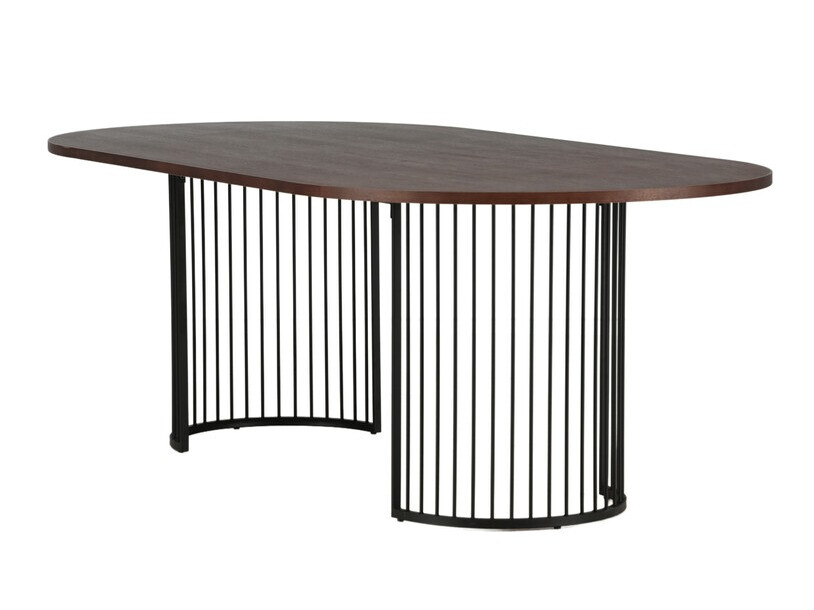 Table Dallas 3276 (Noix + Noir)