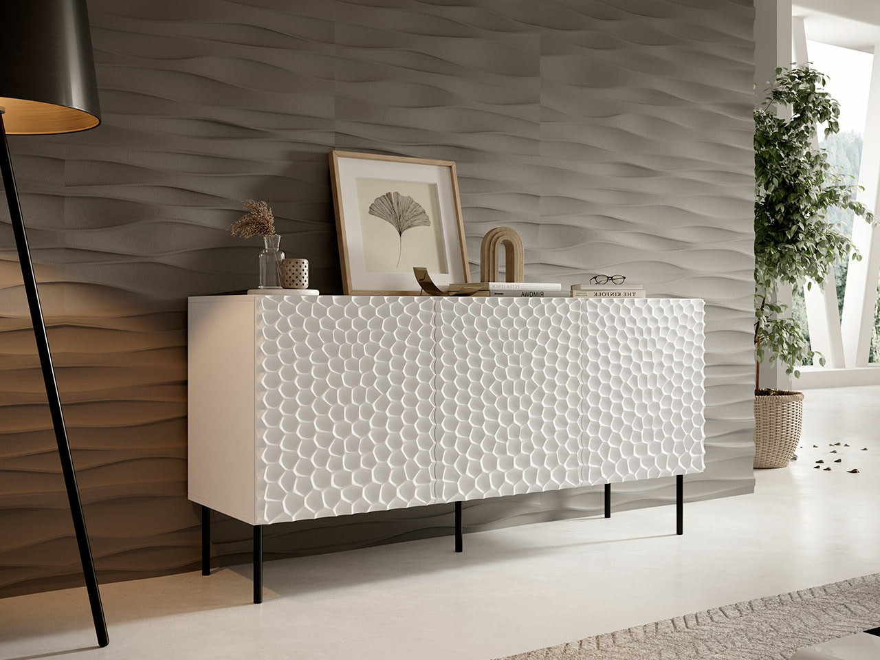Buffet Charlotte 169 (Blanc + Noir)