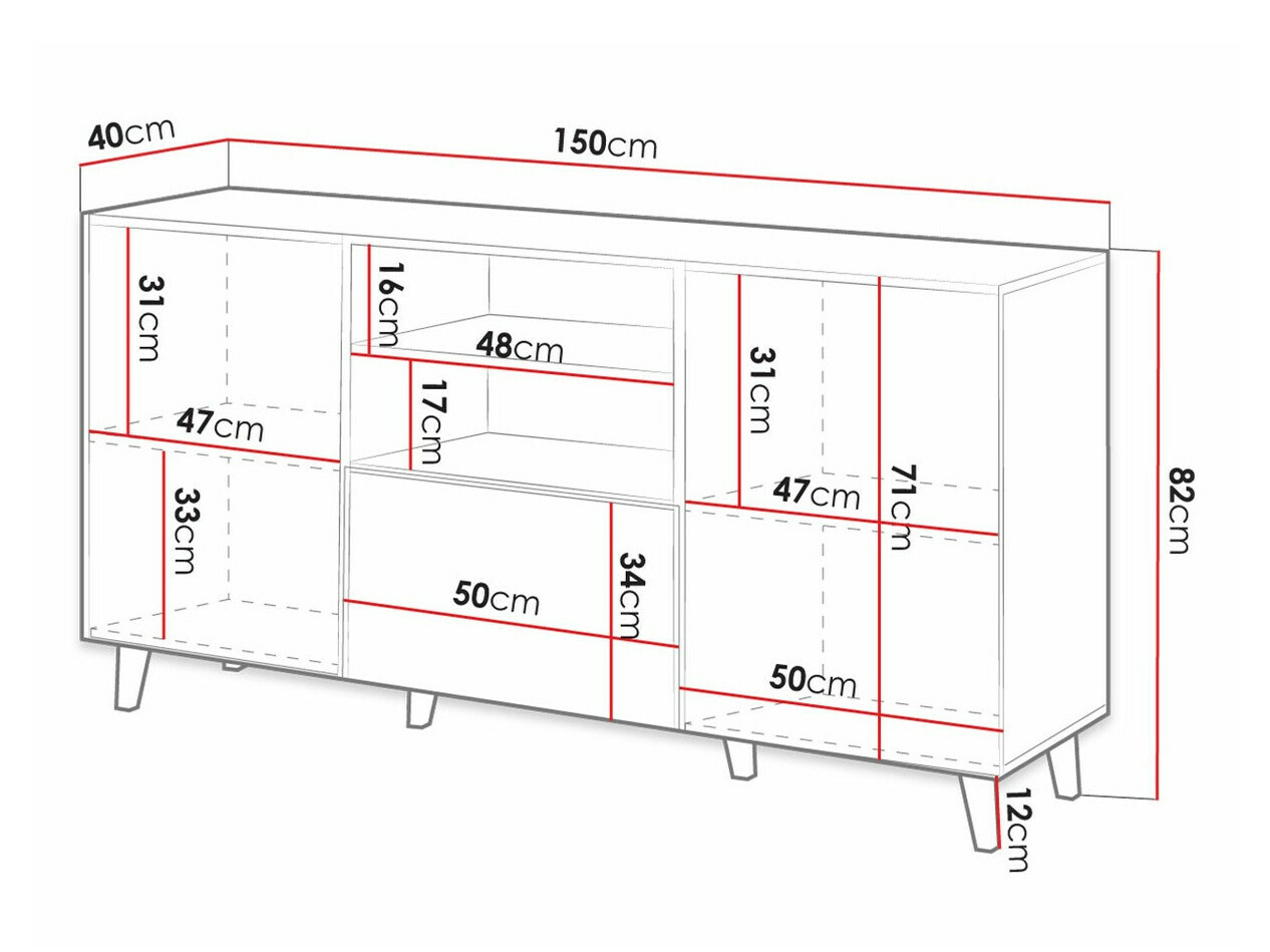 Commode Comes (Chêne wotan)