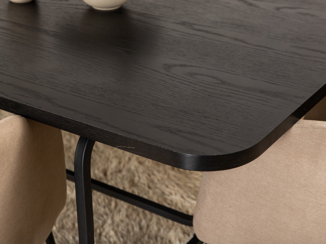 Salle à manger complète Dallas 2794 (Beige + Noir)