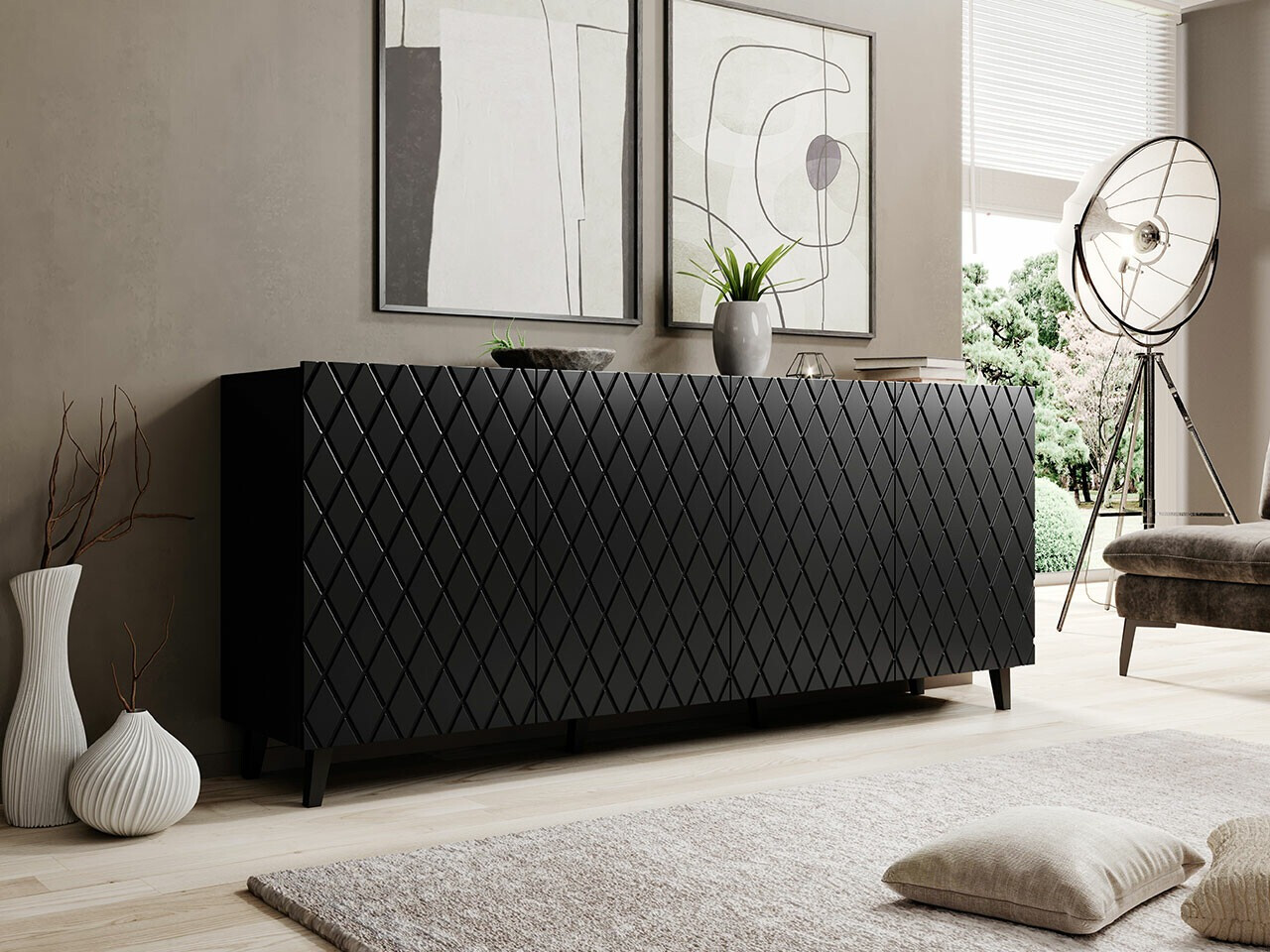 Buffet Charlotte 173 (Noir)