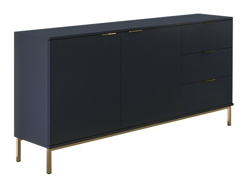Commode Providence R100 (Bleu + Doré)