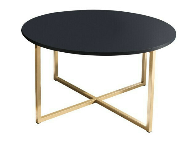 Table basse Providence R103 (Bleu + Doré)