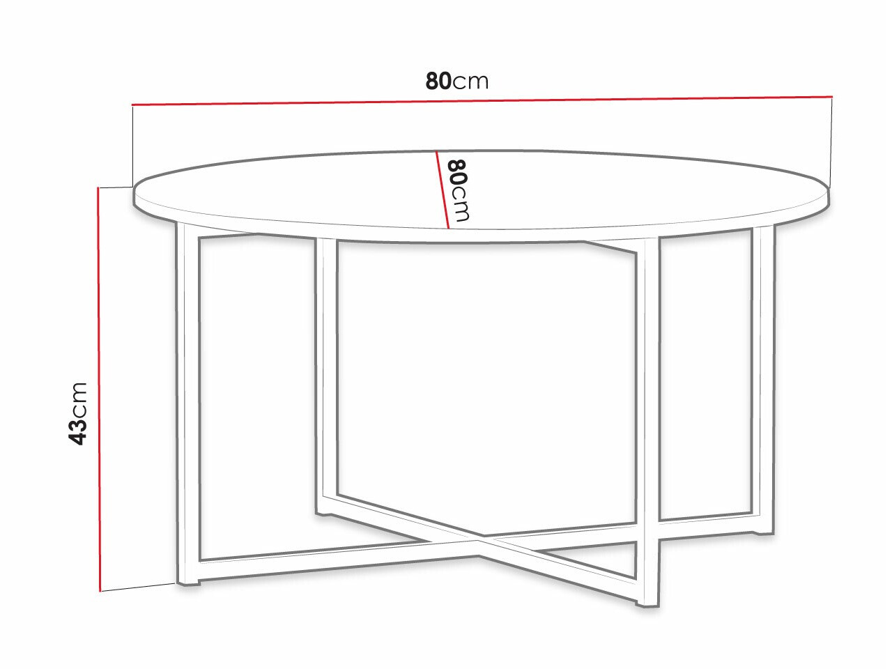 Table basse Providence R103 (Bleu + Doré)