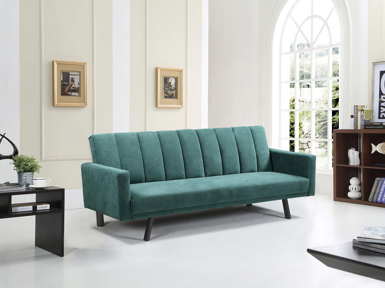 Canapé convertible Houston 1362 (Vert foncé)