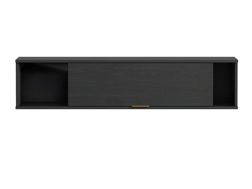 Étagère murale Providence R107 (Chêne noir + Doré)