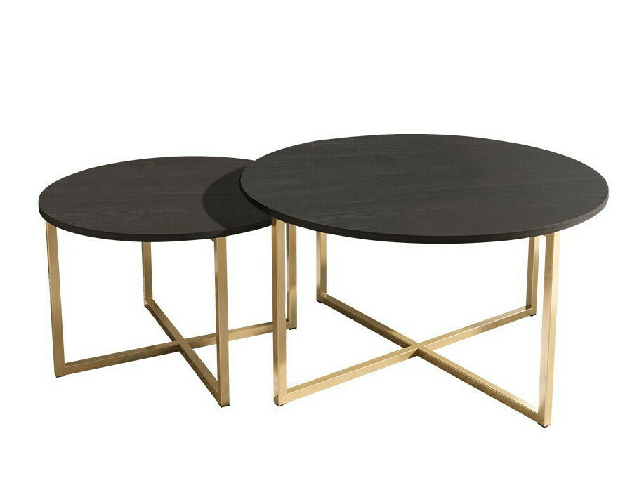 Ensemble de salon Providence R111 (Chêne noir + Doré)