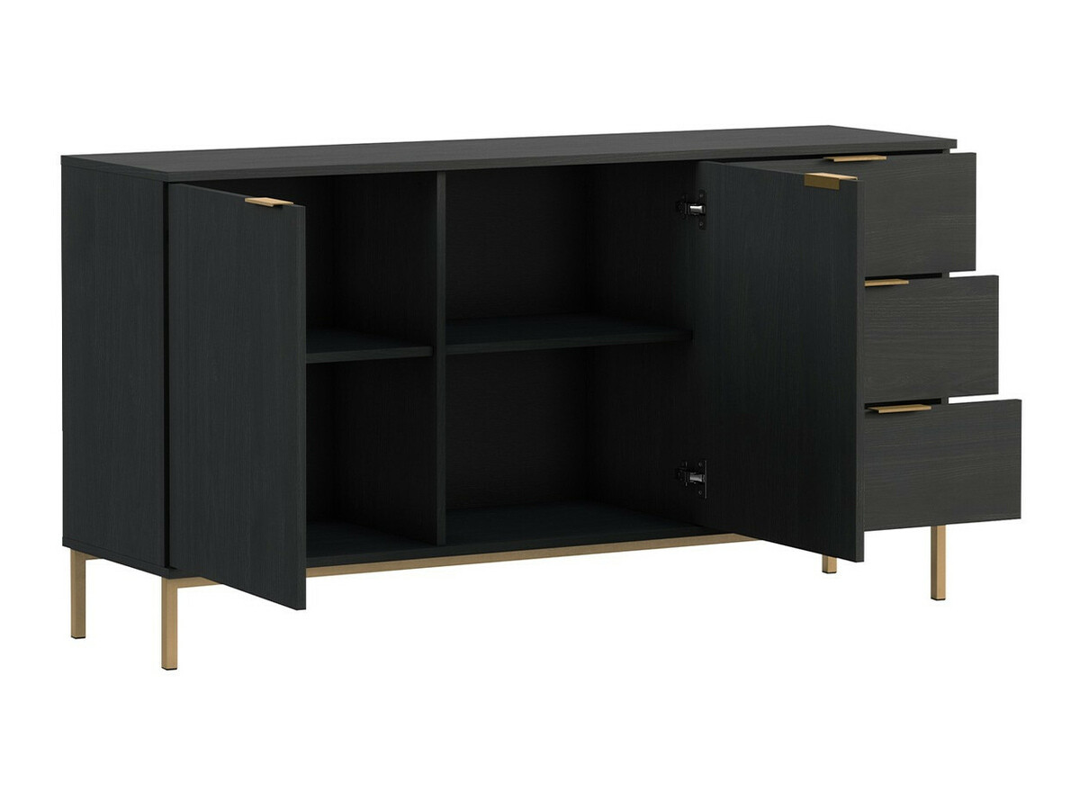 Ensemble de salon Providence R111 (Chêne noir + Doré)